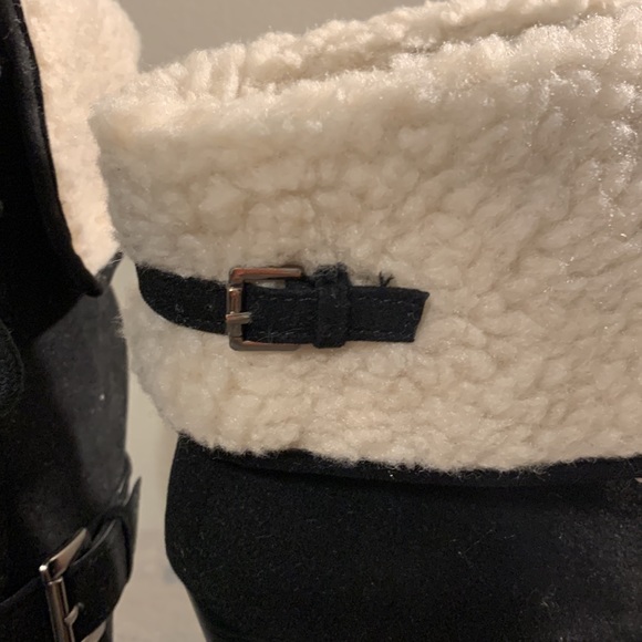 Baby Phat Bonnie Suede Platform Ankle Boots with Faux Fur NWOT - Picture 12 of 12